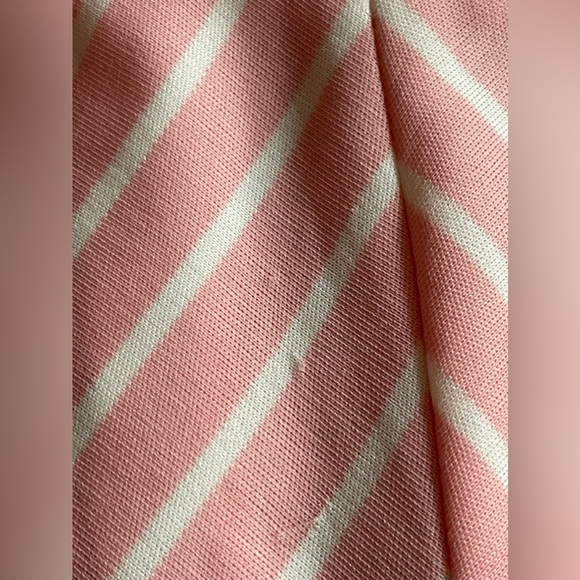 70s Vintage Pink and White Striped Dress - Picture 3 of 7
